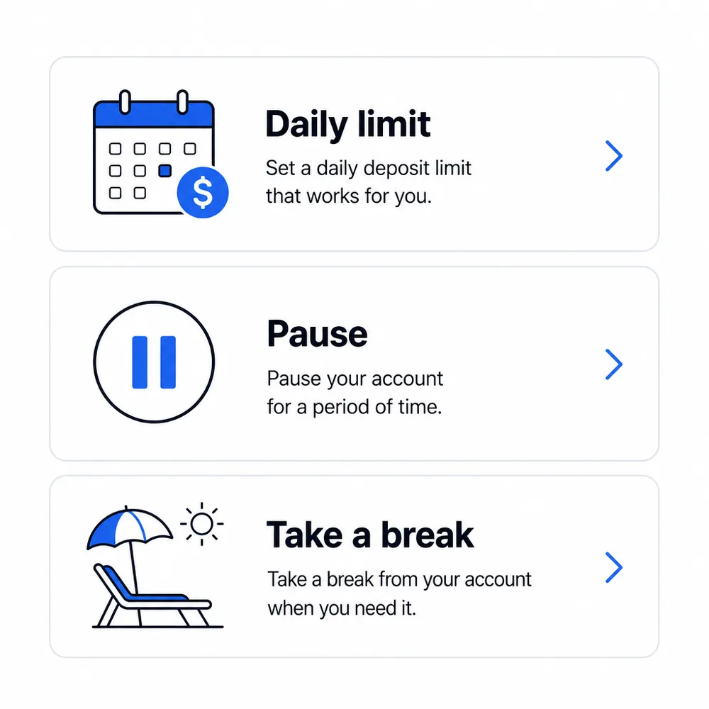 A limit, a pause and a break